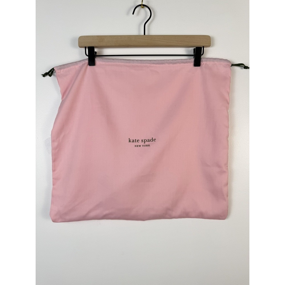 New Kate Spade Large Drawstring Dust bag size 19.5" x 17" Pink Storage